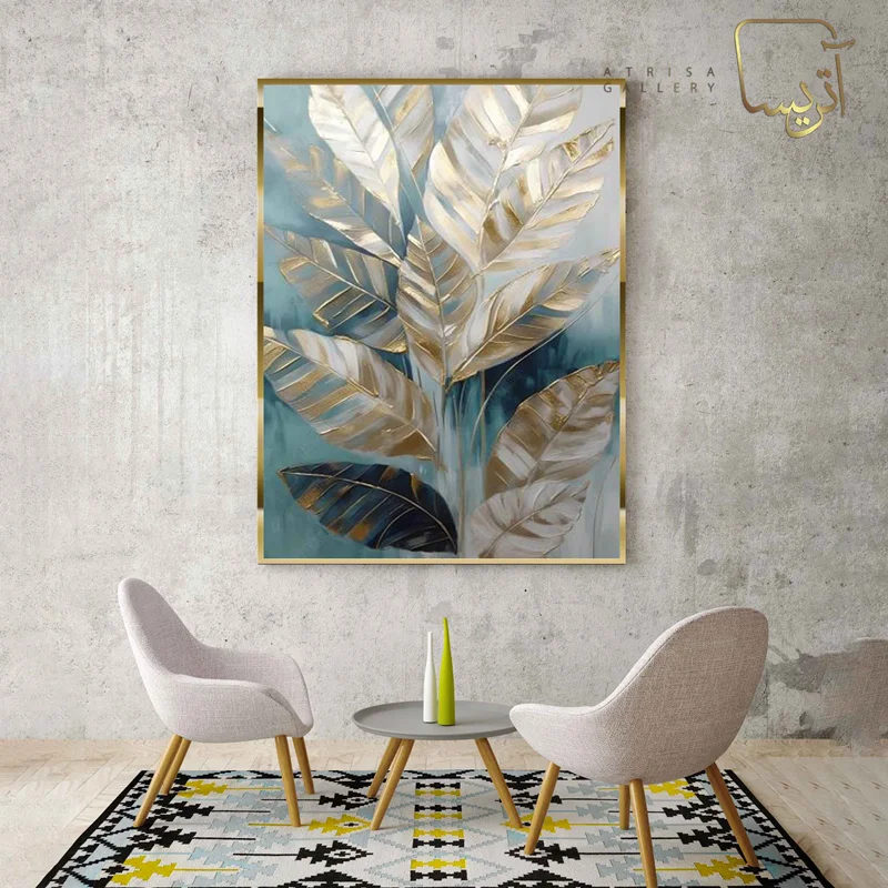 تابلو طرح برگ مدرن