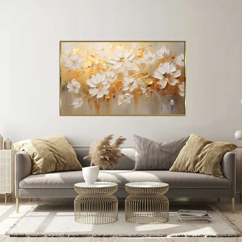 تابلو طرح گل مدرن