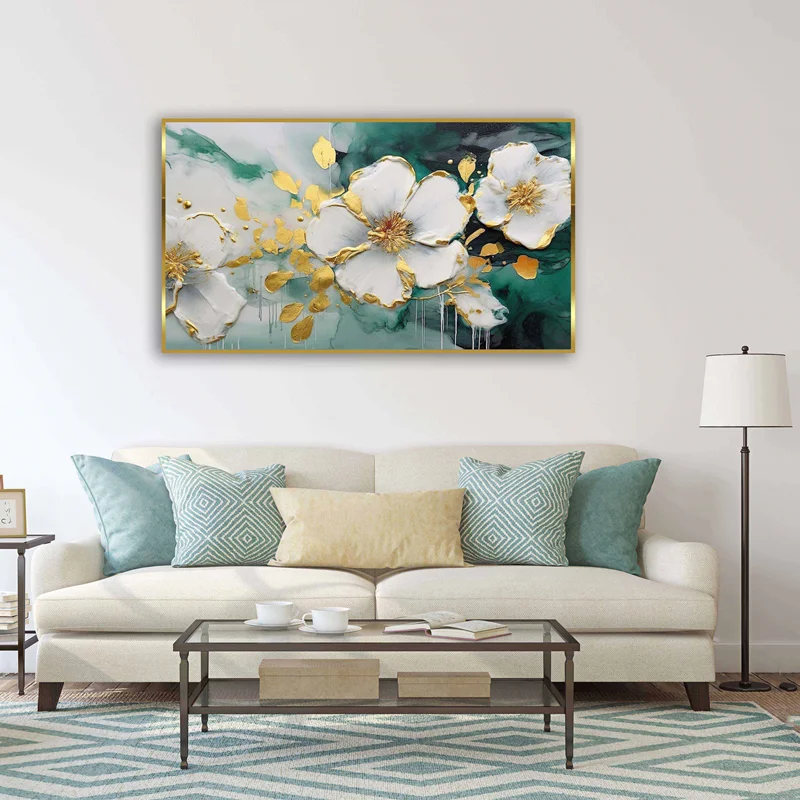 تابلو طرح گل مدرن