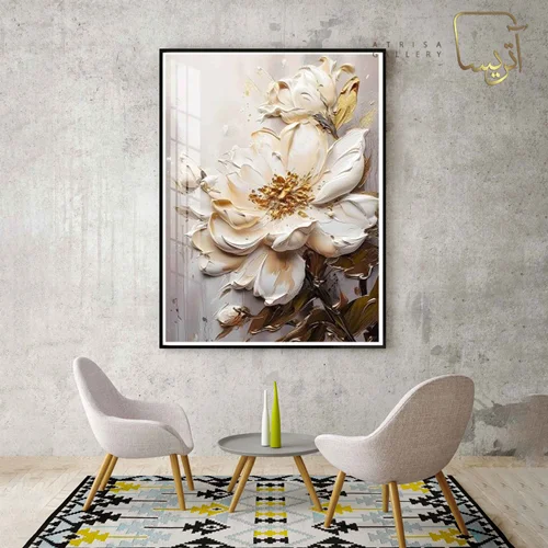 تابلو طرح گل مدرن