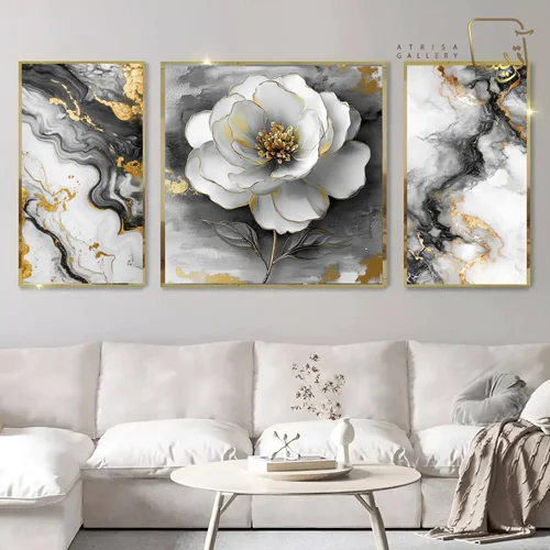 تابلو طرح گل مدرن