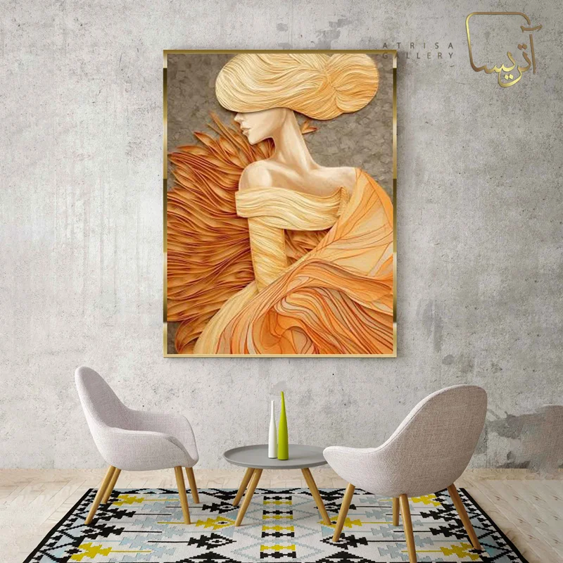 تابلو طرح دختر مدرن