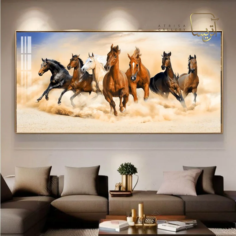 تابلو طرح اسب مدرن