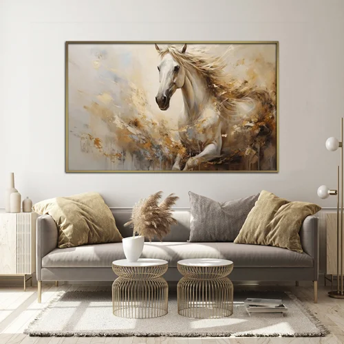 تابلو دکوراتیو طرح اسب مدرن