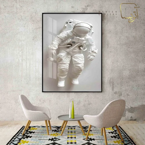 تابلو طرح فضانورد مدرن