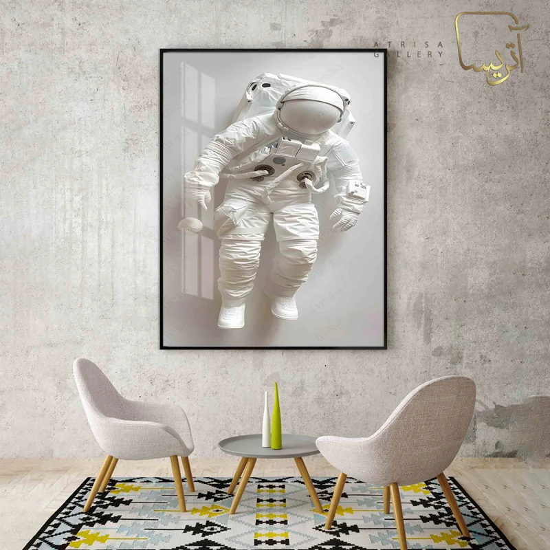 تابلو طرح فضانورد مدرن