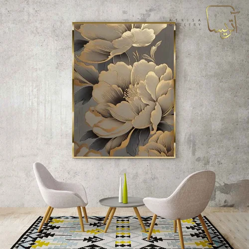 تابلو طرح گل مدرن