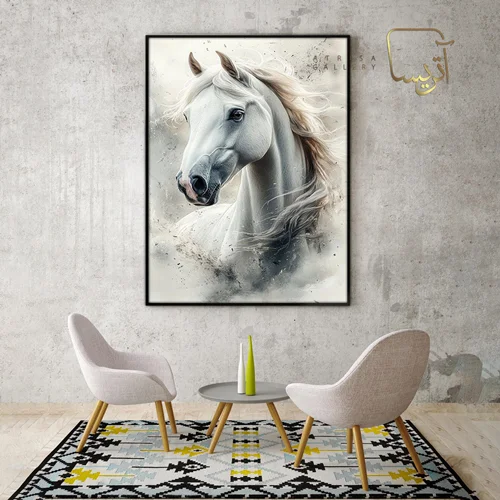تابلو طرح اسب مدرن