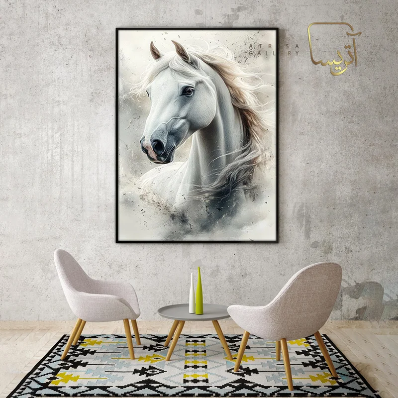 تابلو طرح اسب مدرن