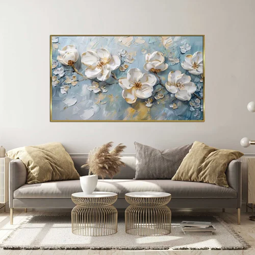 تابلو طرح گل مدرن