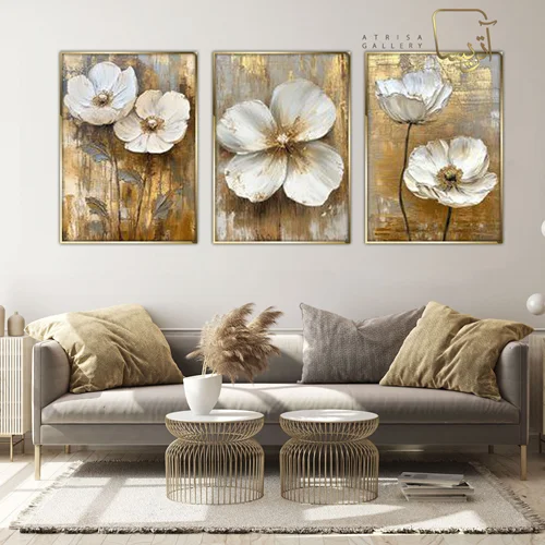 تابلو طرح گل مدرن