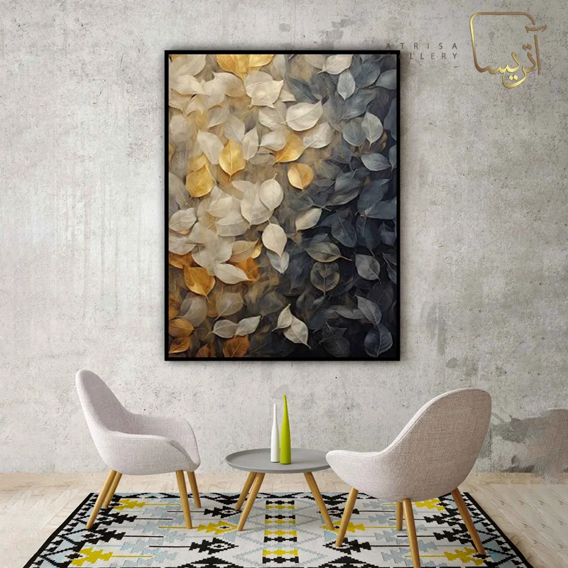 تابلو طرح برگ مدرن