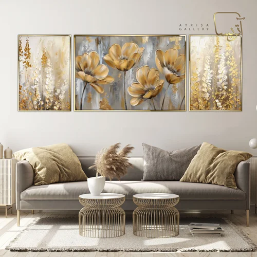 تابلو طرح گل مدرن