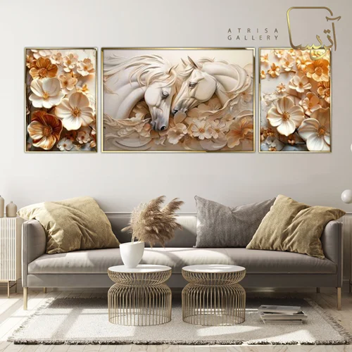 تابلو طرح اسب مدرن