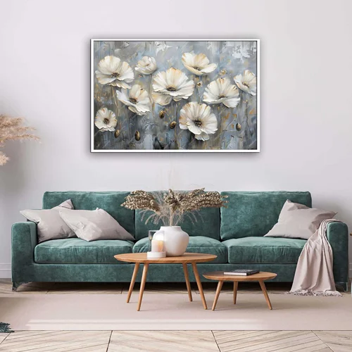 تابلو طرح گل مدرن