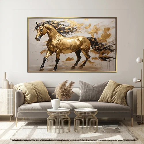 تابلو دکوراتیو طرح اسب مدرن