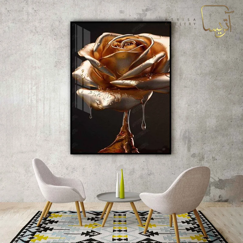 تابلو طرح گل مدرن