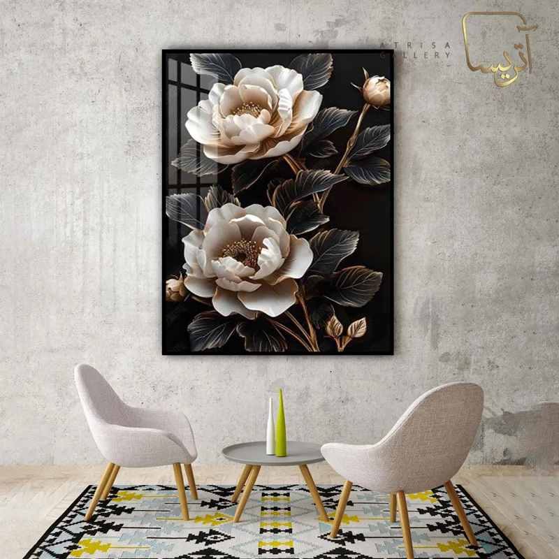 تابلو طرح گل مدرن