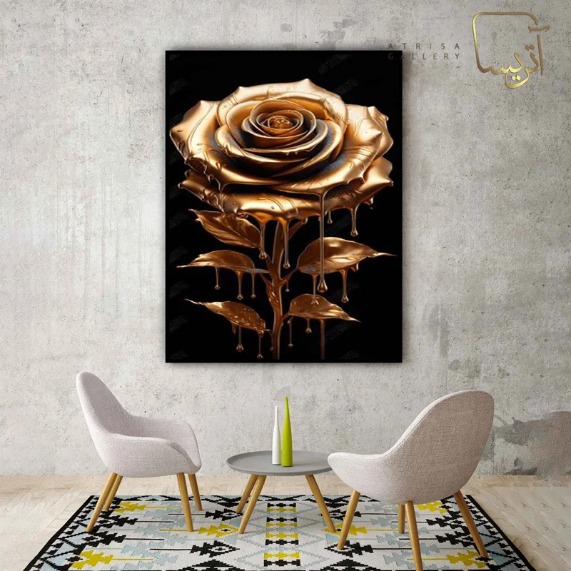 تابلو طرح گل مدرن