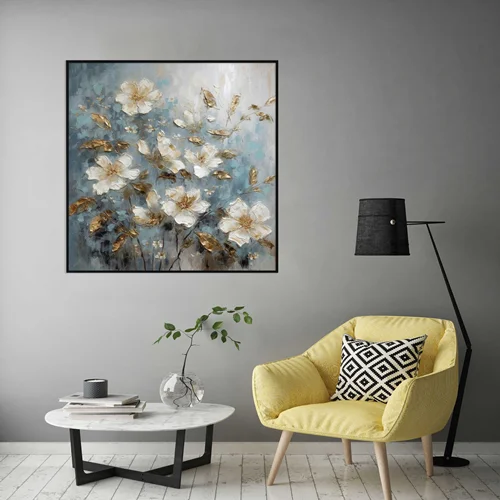 تابلو طرح گل مدرن