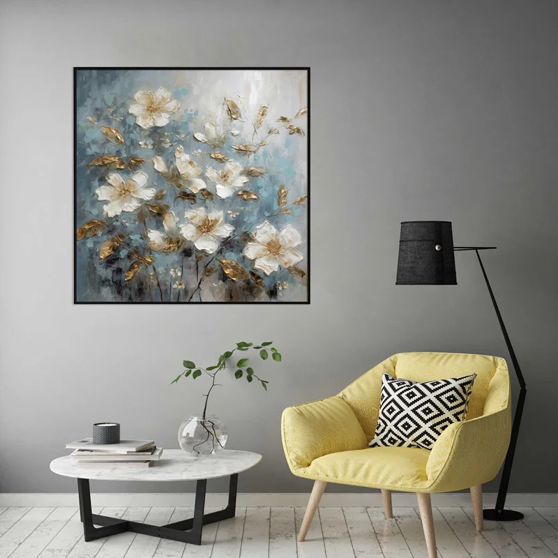 تابلو طرح گل مدرن
