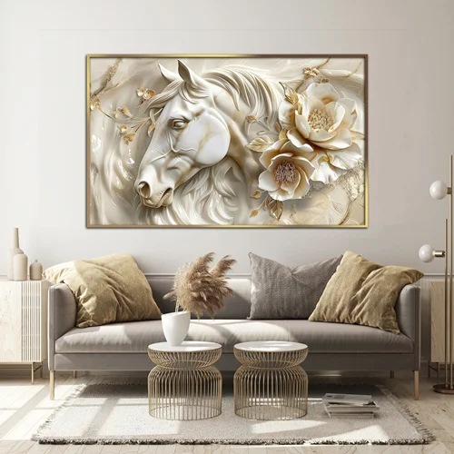 تابلو دکوراتیو طرح اسب مدرن