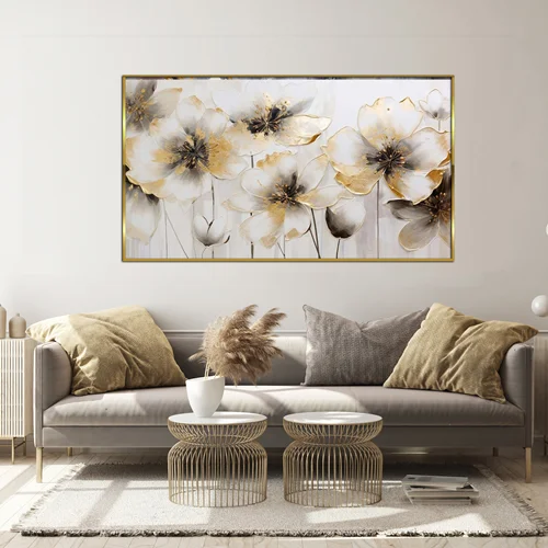 تابلو طرح گل مدرن