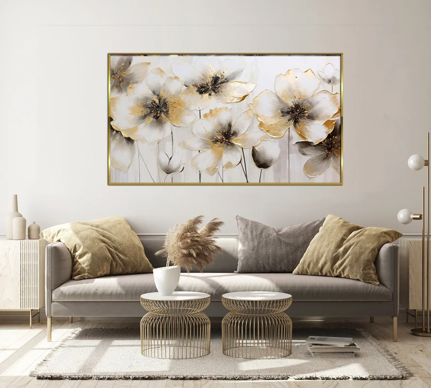 تابلو طرح گل مدرن
