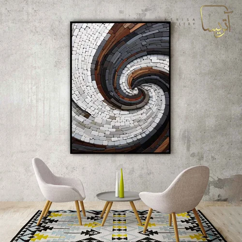 تابلو طرح آبستره مدرن