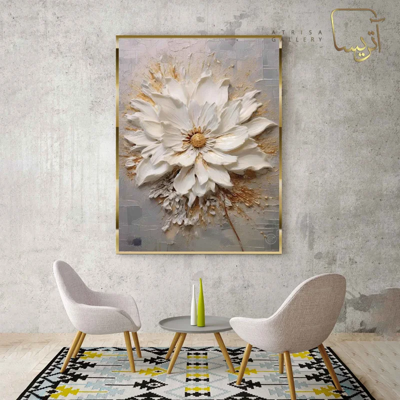 تابلو طرح گل مدرن