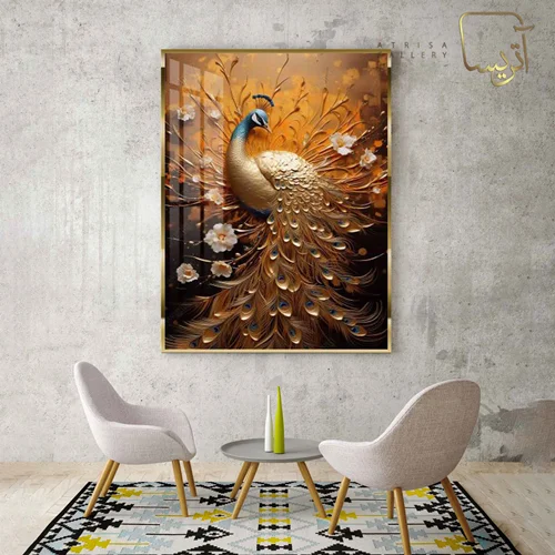 تابلو طرح طاووس مدرن