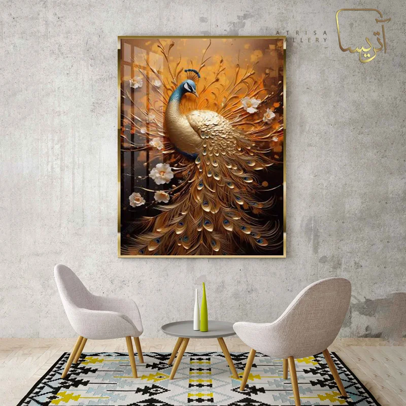 تابلو طرح طاووس مدرن