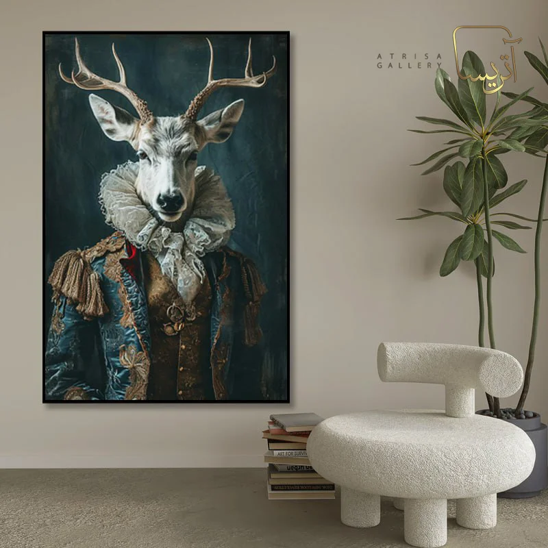 تابلو طرح گوزن مدرن