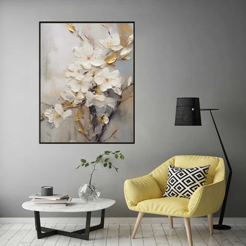 تابلو طرح گل مدرن