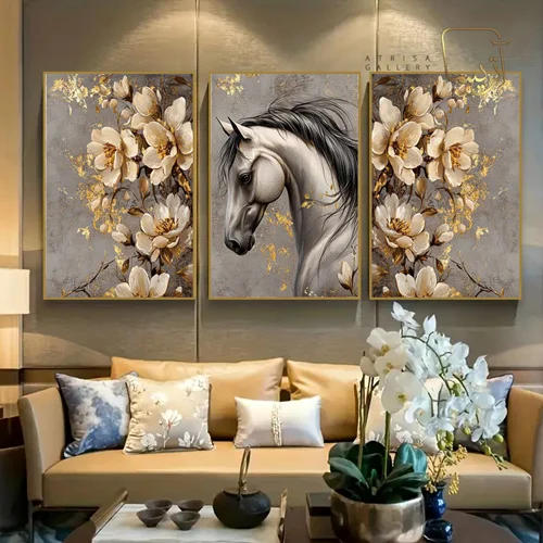 تابلو طرح اسب مدرن