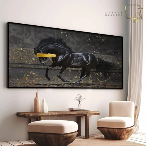 تابلو دکوراتیو طرح اسب