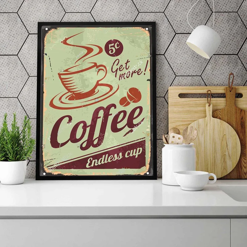 تابلو آشپزخانه Get Moore coffee