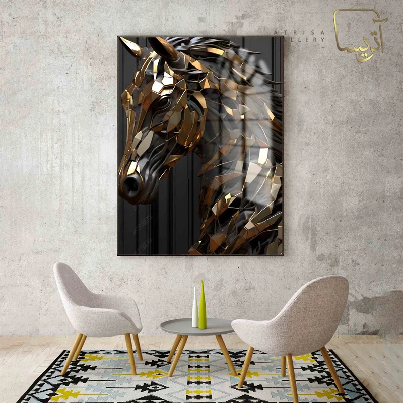تابلو طرح اسب مدرن