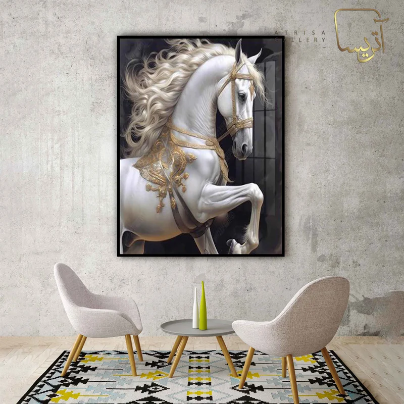 تابلو طرح اسب مدرن