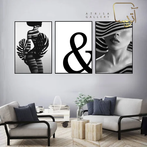 تابلو طرح دخترانه مدرن