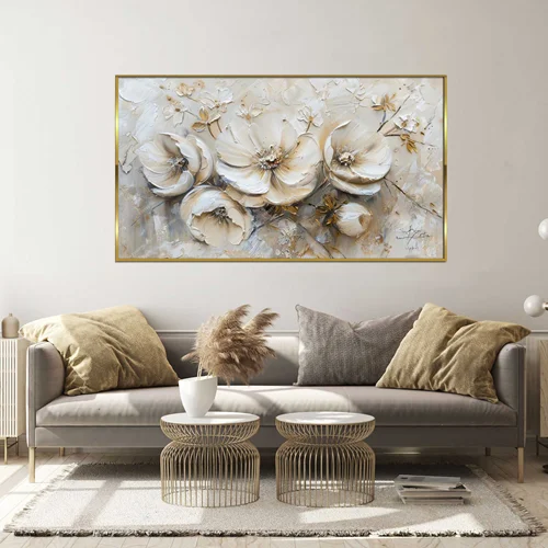 تابلو طرح گل مدرن