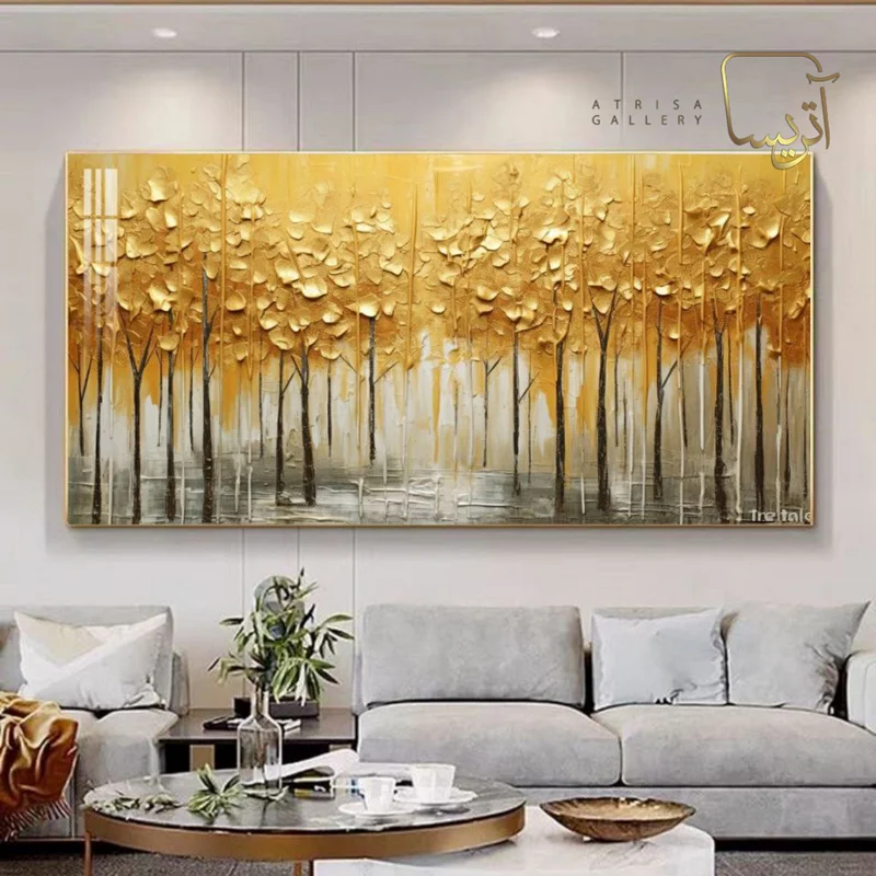 تابلو طرح درخت مدرن