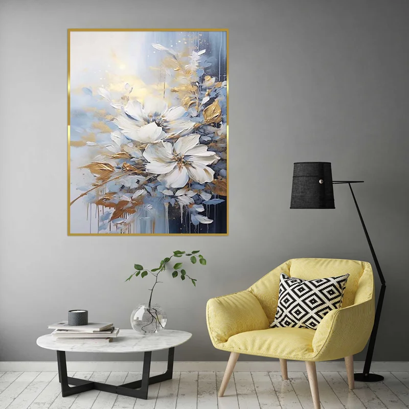 تابلو طرح گل مدرن