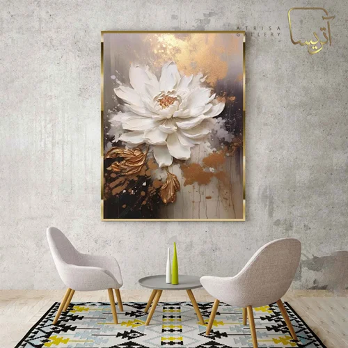 تابلو طرح گل مدرن