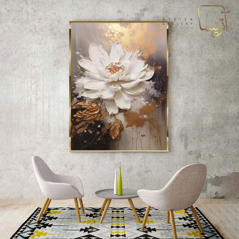 تابلو طرح گل مدرن