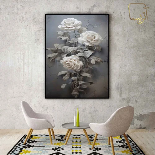 تابلو طرح گل مدرن