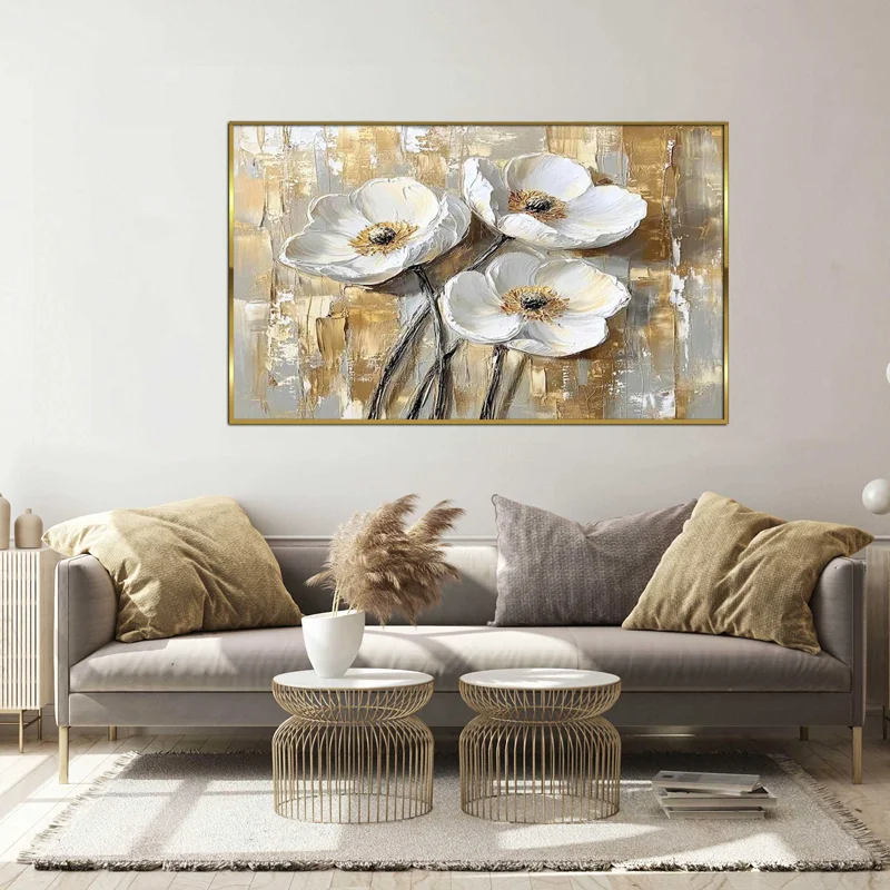 تابلو طرح گل مدرن