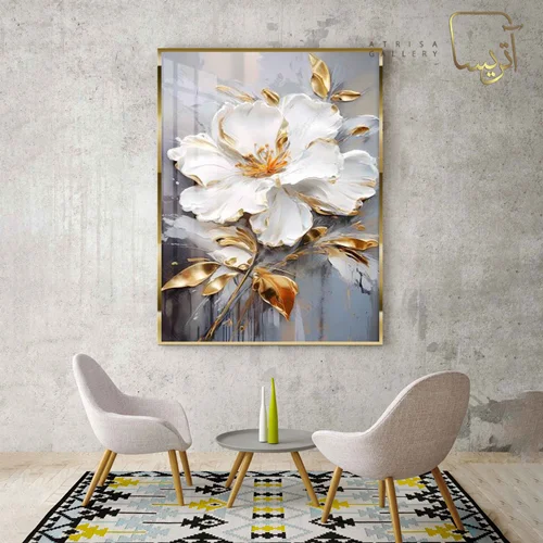 تابلو طرح گل مدرن