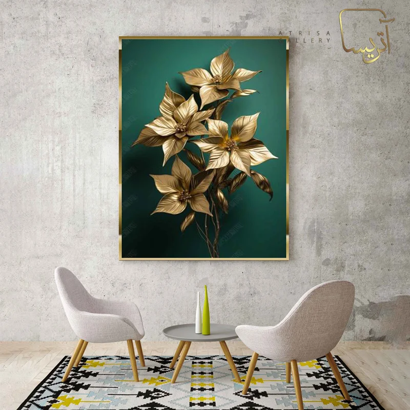 تابلو طرح گل مدرن