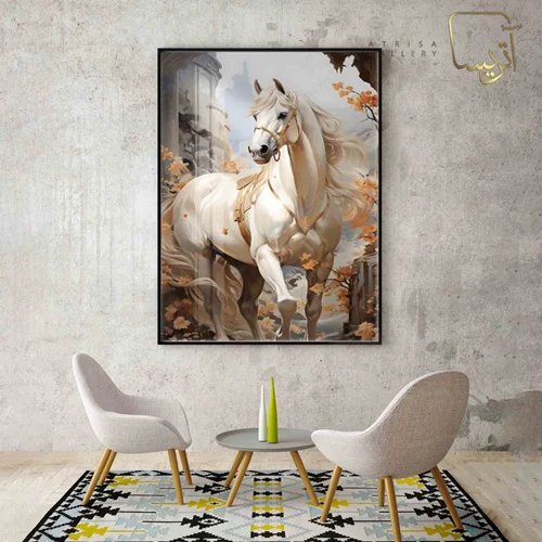 تابلو طرح اسب مدرن